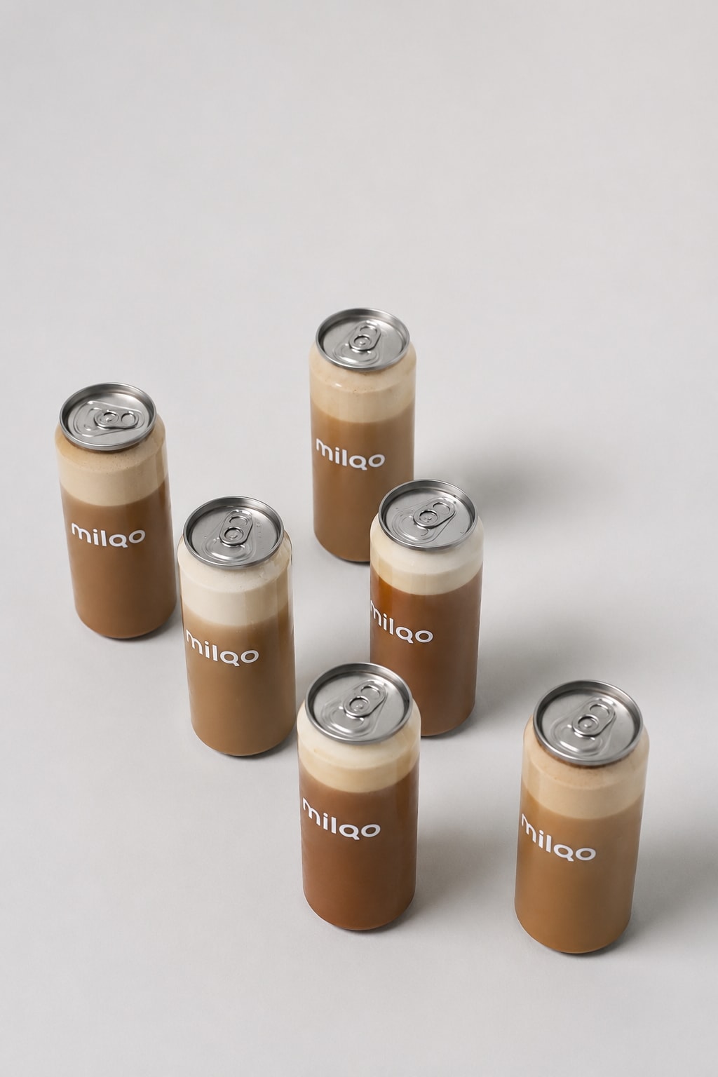 milqo iced latte cans lineup